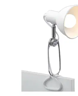 Lampy Briloner 2790-016 - Lampa s klipom FIX 1xE14/8W/230V biela 2790-016