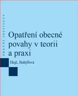Právo ČR Opatření obecné povahy v teorii a praxi - David