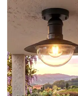 Záhradné lampy BRILAGI - Vonkajšie stropné svietidlo MOLDE 1xE27/60W IP44 čierna 63028