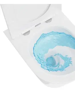 Záchody MEXEN - Rico Závesná WC misa Rimless Tornado, biela lesk 3372XX00T
