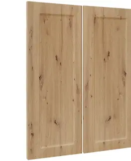 Kuchynské skrinky Čelo skrinky Luxeo F15-G80(72) rám dub