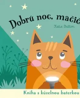 Leporelá, krabičky, puzzle knihy Dobrú noc, mačička! Kniha s kúzelnou baterkou - Joshua George