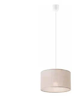 Svietidlá  Luster na lanku SIRJA 1xE27/60W/230V béžová LM-1.185/BEŻ