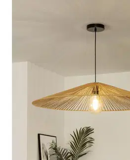 Svietidlá BRILAGI - LED luster na lanku CERIA BOHO 1xE27/40W/230V pr. 90 cm hnedý BG3987+EG781109