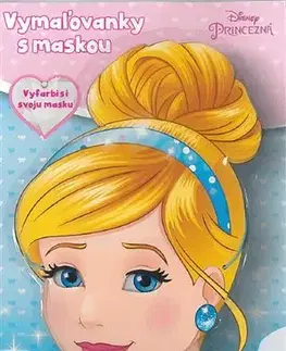 Nalepovačky, vystrihovačky, skladačky Vymaľovanky s maskou - Princezné