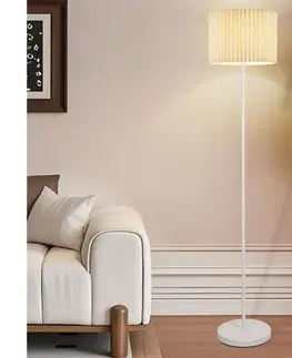 Lampy BRILAGI - Stojacia lampa NORDIC WAVE 1xE27/15W/230V ľan/biela BRI397