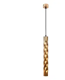 Svietidlá Viokef Lighting Závesné svietidlo na lankách MARLEY 1xGU10/30W/230V zlaté 4236502