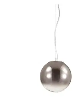 Svietidlá Ideal Lux - Luster na lanku MAPA 1xE27/42W/230V pr. 20 cm šedá/dymová 140711