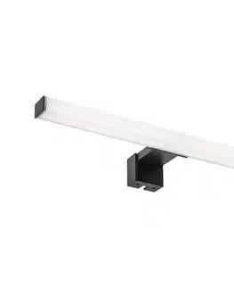 Kúpeľňové zrkadlá Rabalux 75051 - LED kúpeľňové osvetlenie zrkadla OLIRO LED/6W/230V IP44 40 cm čierna 75051