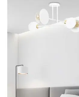 Svietidlá EMIBIG Luster na tyči MINERVA 2xE27/15W + 2xE14/10W/230V biela 613/4