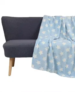 Ozdobné prikrývky Deka Astra 37 modrá/ecru 120x150 Merkury Home