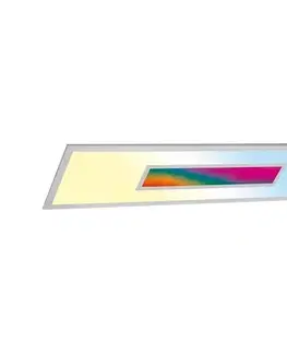 Svietidlá  LED RGBW stmievateľný panel LED/20W/230V strieborný + diaľkové ovládanie 9A22034