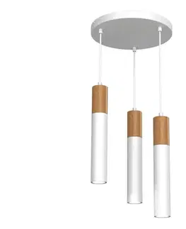 Svietidlá  Luster na lanku CASSA 3xGU10/8W/230V biela 1964