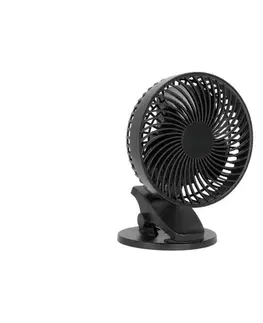 Ventilátory  Nabíjací stolný látor s klipom VIENTO 6W/5V 2000 mAh čierna 003685