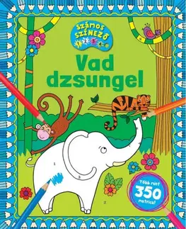 Nalepovačky, vystrihovačky, skladačky Vad dzsungel - Számos színező