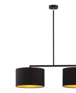 Svietidlá Argon 0899 - Luster na tyči KARIN 2xE27/15W/230V čierna 0899