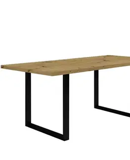 Stoly v podkrovnom štýle Stôl Tarazjus 180 cm TBLT443-D78-904 artisan/čierny
