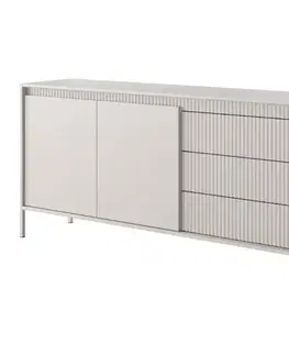 Nábytok do obývačky ArtLas Komoda SPIRIT 187 2D3S | béžová