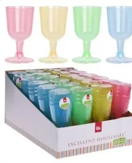 Poháre Kinekus Pohár na víno PP, objem 160ml, balenie 4ks