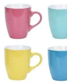 Hrnčeky a šálky Kinekus Hrnček keramický  340 ml sada 4 ks farebný mix