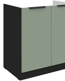 Kuchynské skrinky stojace Kuchynská skrinka Aria-Sa/Bl Anti Fingerprint 80zl 2f Bb