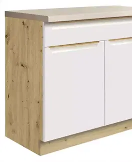 Kuchynské skrinky stojace Skrinka do kuchyne Glamour7d White