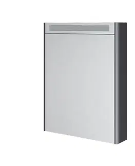Kúpeľňový nábytok Mereo Siena, kúpeľňová galérka 64 cm, zrkadlová skrinka, antracit mat CN435GA
