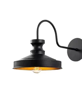 Nástenné svetlá Nástenná lampa Berceste - 182BLACK-A