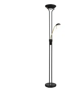 Lampy Globo 59020B - LED stmievateľná stojacia lampa LEONAS LED/20W/230V + LED/5,5W 30 59020B