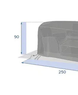 Záhradné slnečníky a doplnky DEOKORK Obal na záhradný nábytok 250x250x90 cm