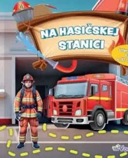 Leporelá, krabičky, puzzle knihy Na hasičskej stanici - Interaktívna kniha s 3D objektmi - Eva Barnišinová