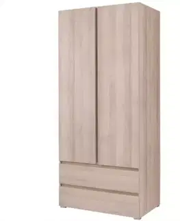 Šatníkové skrine Skriňa Cosmo C02 dub sonoma 92 cm