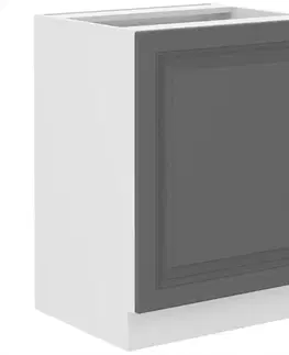 Kuchynské skrinky stojace Kuchynská skrinka Stilo dustgrey/biely 60d 1f bb