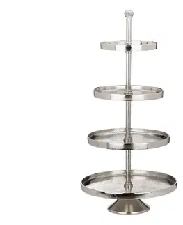 Taburetky Eglo 427647 - Servírovací stojan BABIRIK 70x35 cm chróm 427647