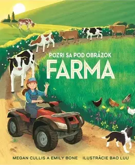 Leporelá, krabičky, puzzle knihy Pozri sa pod obrázok - Farma - Megan Cullis,Emily Bone,Bao Luu