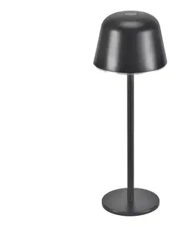 Záhradné lampy Ledvance - LED Stmievateľná vonkajšia nabíjacia lampa TABLE LED/2,5W/5V IP54 čierna 4099854185366