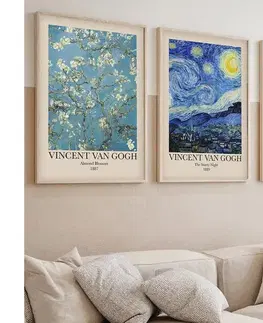 Obrazy  SADA 3x Obraz vo fotorámčeku 50x70 cm Vincent van Gogh 693BSE1978
