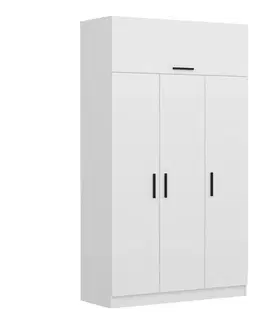 Šatňové skrine Šatníková skriňa Kale 235 - White
