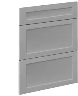 Kuchynské skrinky Čelo skrinky Luxeo F15-D60S3-AX rám grey