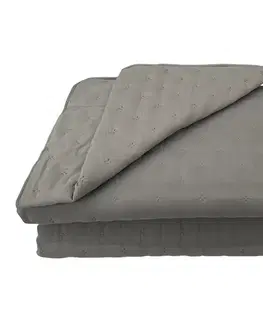 Prehozy na posteľ Prikrývka na posteľ Alma 220x250 tmavosivá Merkury Home