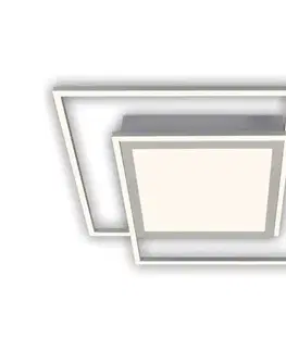 Svietidlá Brilo - LED stropné svietidlo 2xLED/16W/230V + LED/19W 51,5x51,5 cm matný chróm 3740-019