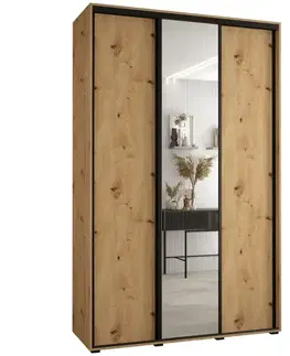 Šatníkové skrine Skriňa 45 Canaris 3 150 artisan/čierna