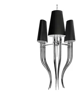Svietidlá Azzardo  - Luster na reťazi DIABLO 6xE14/11W/230V čierna 