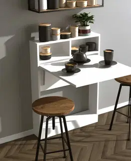 Konferenčné stolíky Skladací jedálenský stôl Patara White