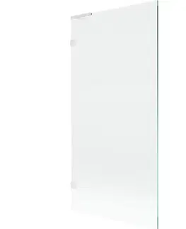 Sprchové dvere MEXEN/S - Lunar L vaňová zástena FIX 90 x 150, transparent, biela 897L-090-000-20-00