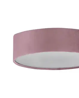 Svietidlá Searchlight 23298-2PI - Stropné svietidlo DRUM PLEAT 2xE27/15W/230V ružová 23298-2PI