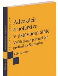 Právo - ostatné Advokácia a notárstvo v ústavnom štáte - Tomáš Gábriš,Katarína Valová