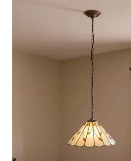 Svietidlá BRILAGI - Tiffany vitrážový luster na reťazi FOLIA 1xE27/60W/230V pr. 40 cm BRP-B015A