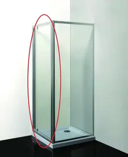Sprchovacie kúty OLSEN SPA - Sprchové dvere do niky SMART - alarm - Farba rámu zásteny - Hliník chróm, Rozmer A - 70, Smer zatváranie - Univerzálny Ľavé / Pravé, Výplň - Číre bezpečnostné sklo - 6 mm OLBALA70CCBV