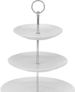 Podnosy a tácky EXCELLENT Etažér trojposchodový porcelánový EXCELLENT KO-628900040